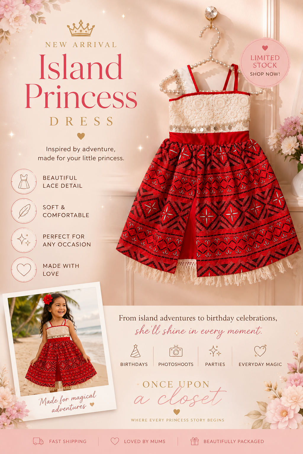 Moana Inspired Princess Dress