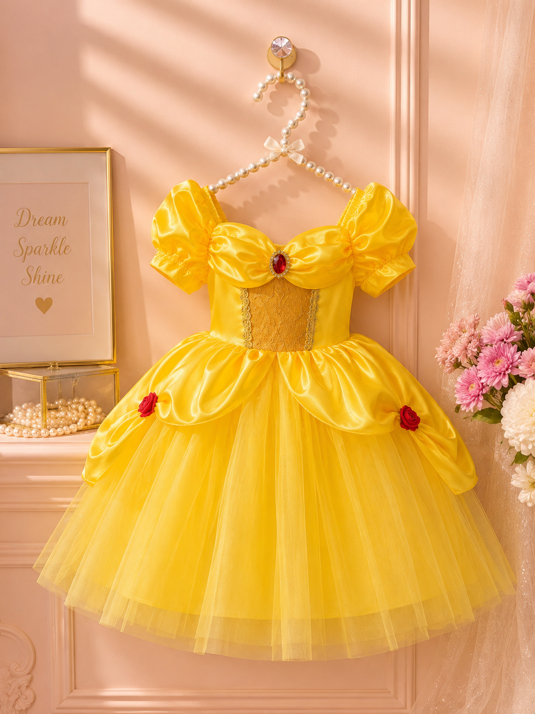 Belle Inspired Night Princess Dress
