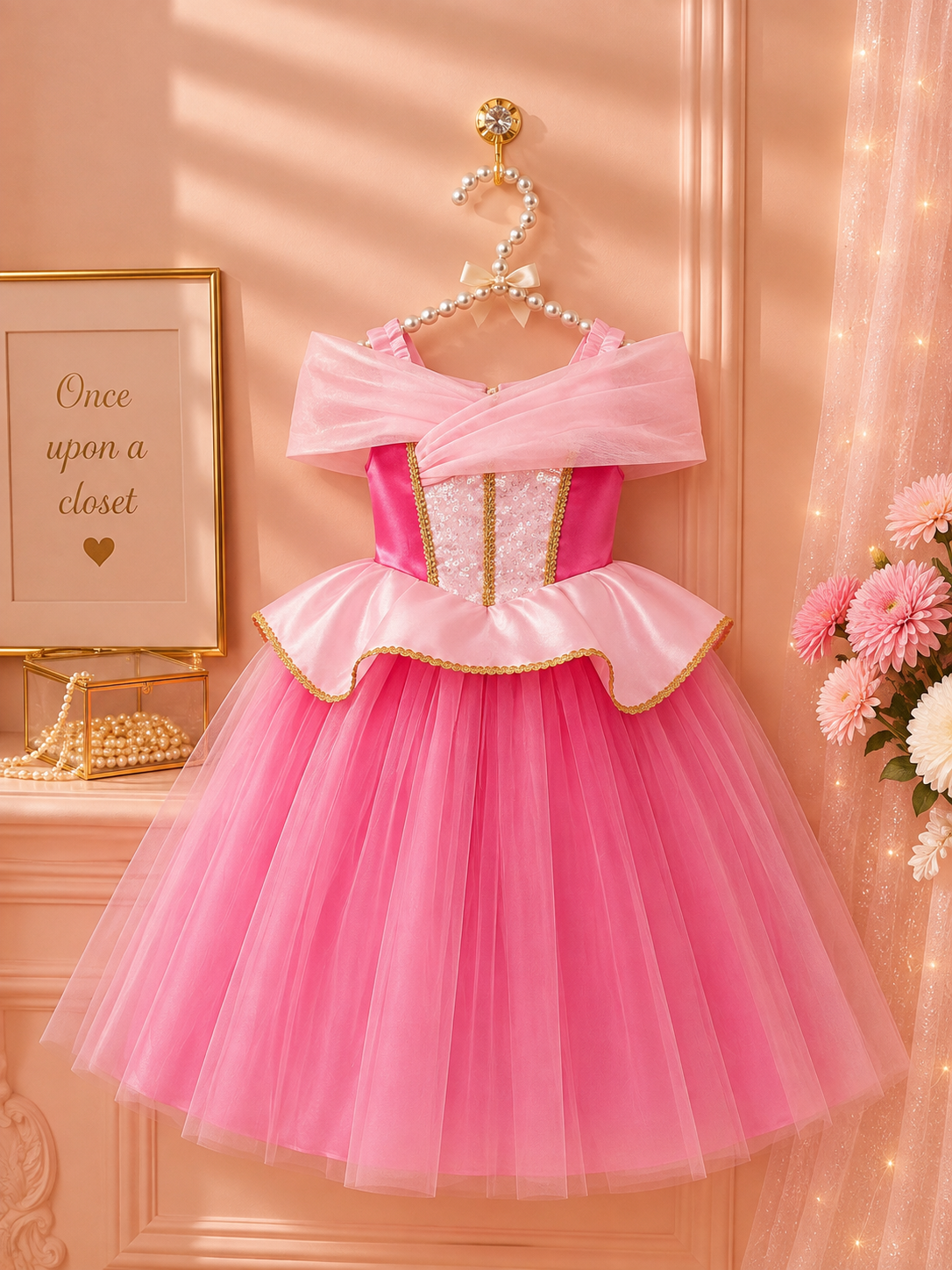 Blush Princess Aurora Inspired Princess Dress
