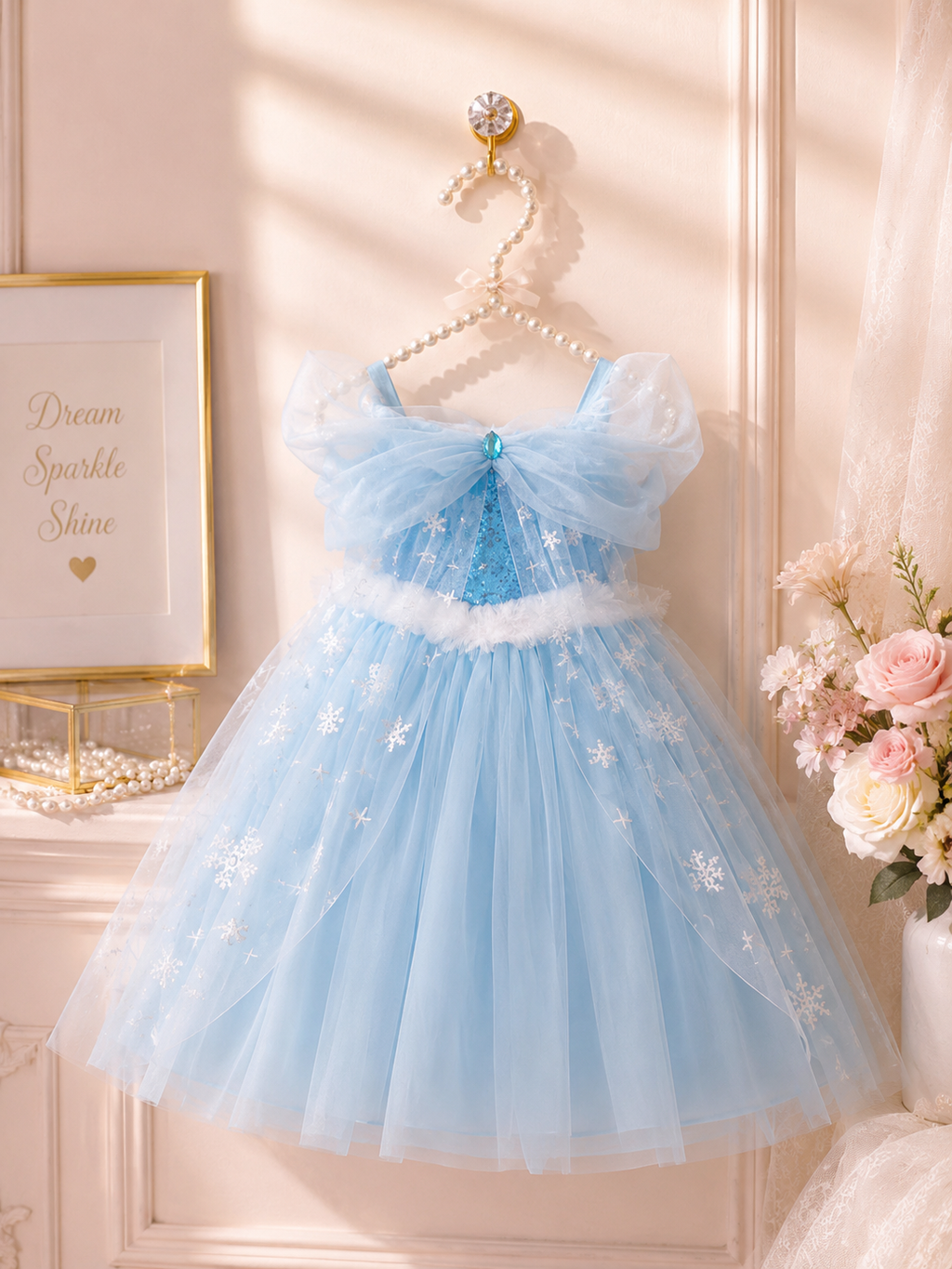 Snowflake Elsa Inspired Princess Dress